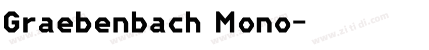Graebenbach Mono字体转换